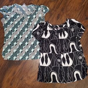 ✨️BUNDLE✨️ Worthington Women's Geometric Blouses - Set of 2